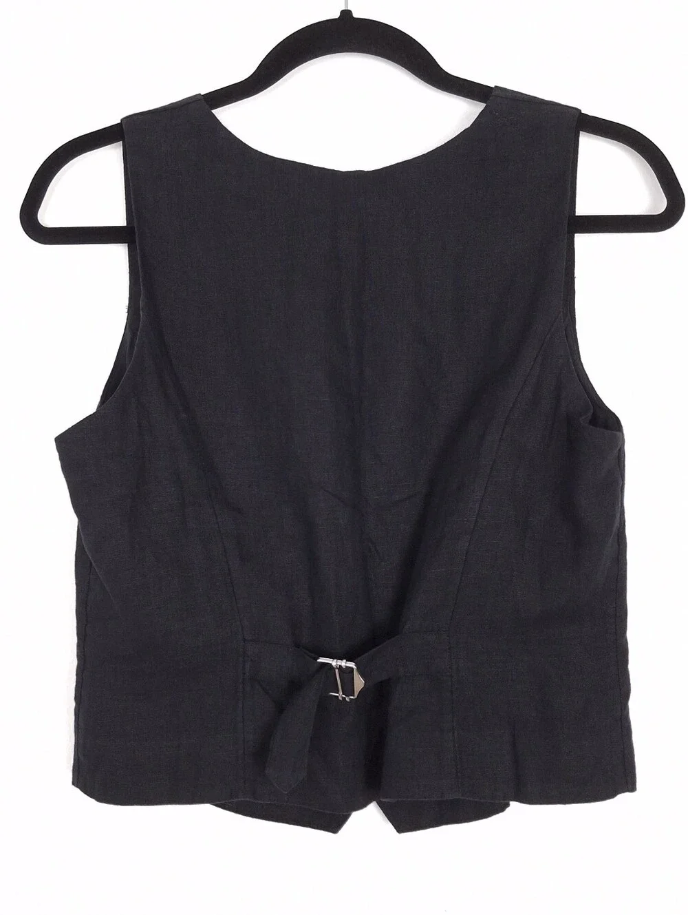 J. Crew Slim Fit Linen Vest waistcoat top button up office layering tailored